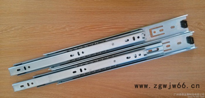 **诺德38.5宽钢珠 三折滚珠滑轨 三段道轨 （10图3