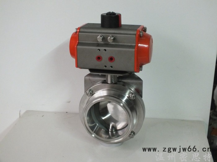 气动卫生级卡箍蝶阀|食品级气动蝶阀图3