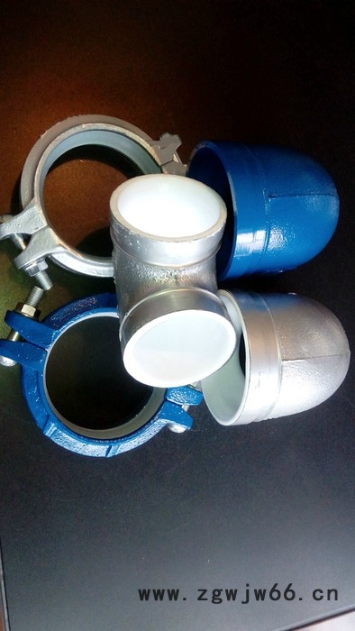 耐锐克+DN100+给水沟槽管件系列（衬塑、涂塑） 卡箍/抱箍图4