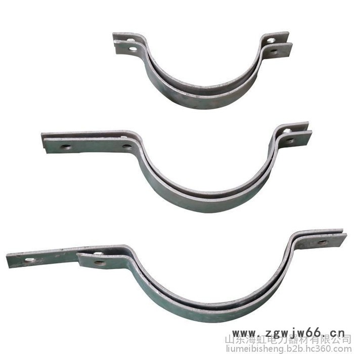 山东电力光缆金具抱箍山东海虹厂家批发BG-165/195/215/230 热镀锌紧固件U型图5
