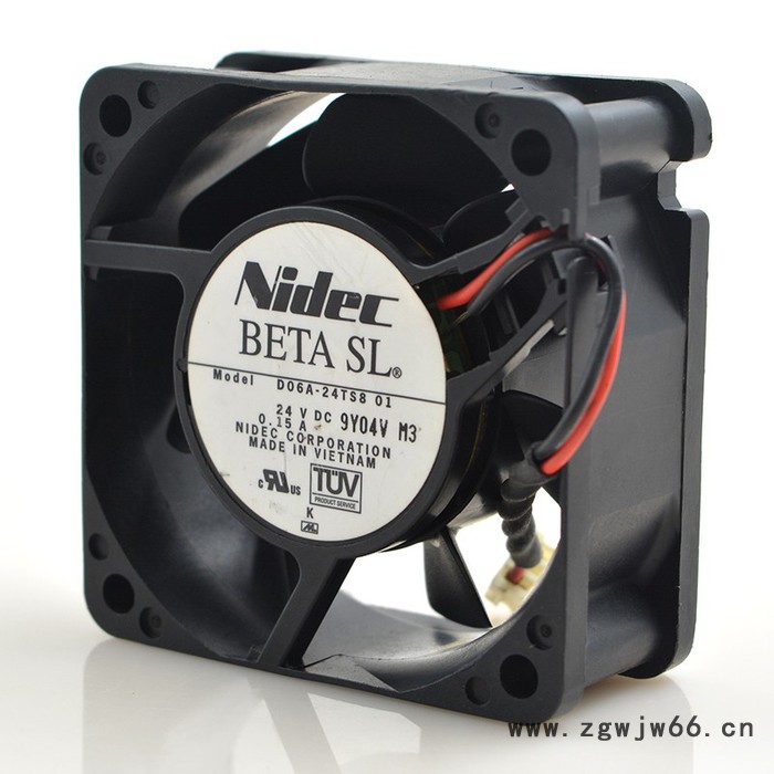 日本尼迪克 D06A-24TS8 01 24V 0.15A 6025 双滚珠 2线 超静音散热风扇图4