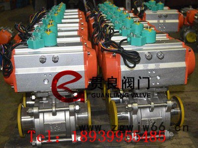 气动三片式卡箍球阀图3