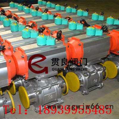 气动三片式卡箍球阀图4