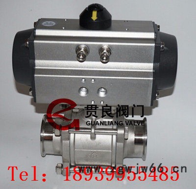 气动三片式卡箍球阀图5