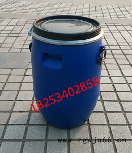50升铁箍塑料桶、50L卡箍塑料桶（罐）图3