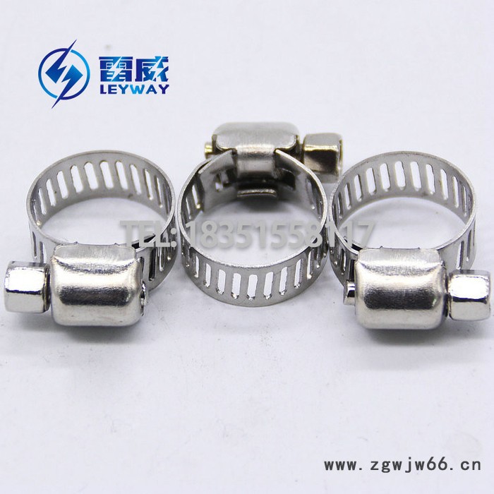 喉箍卡箍不锈钢天然煤气水管道卡抽带式钢丝迷你大小美式 不锈钢半钢喉箍 不锈钢美式喉箍 美式中美卡箍 小美式3分胶管卡子图3