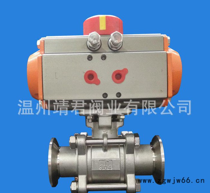 【企业采集】价不锈钢Q11F三片式快装卡箍高平台气动球阀图3