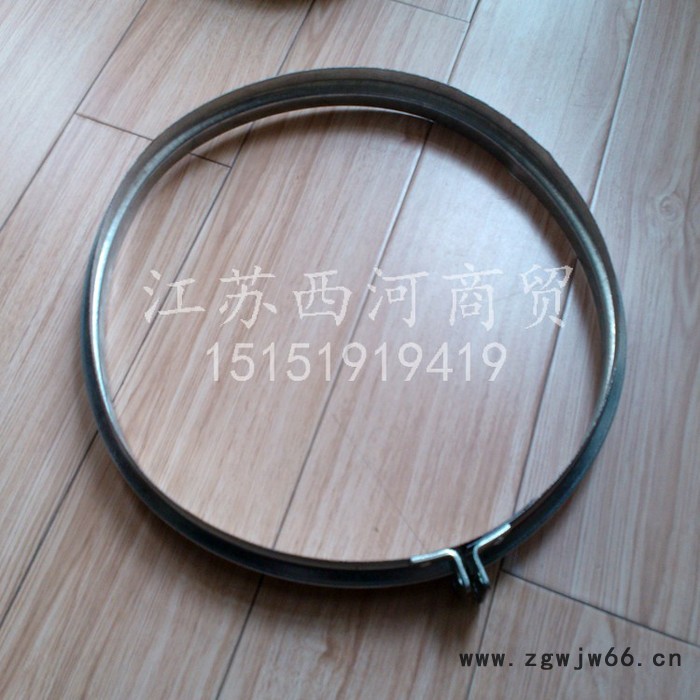 艾金环境科技纺织空调工程管道抱箍镀锌铁皮风管抱箍图2
