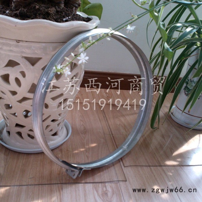 艾金环境科技纺织空调工程管道抱箍镀锌铁皮风管抱箍图4