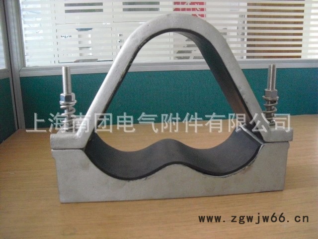 **南团牌铝合金电缆固定夹具 JGW电缆抱箍 直径90-110三芯电缆夹具 高压电力金具 砂型铸造铝合金加工图3