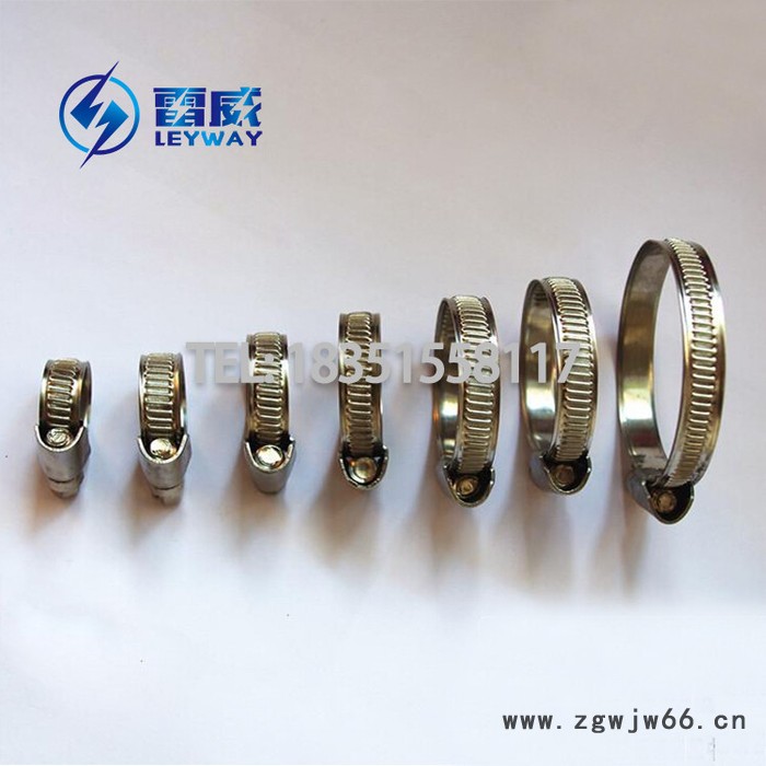 **不锈钢德式喉箍 德式抱箍 软管线路喉箍 德式不锈钢卡箍 304德式喉箍 德式水带卡箍 201德式9mm宽喉箍图3