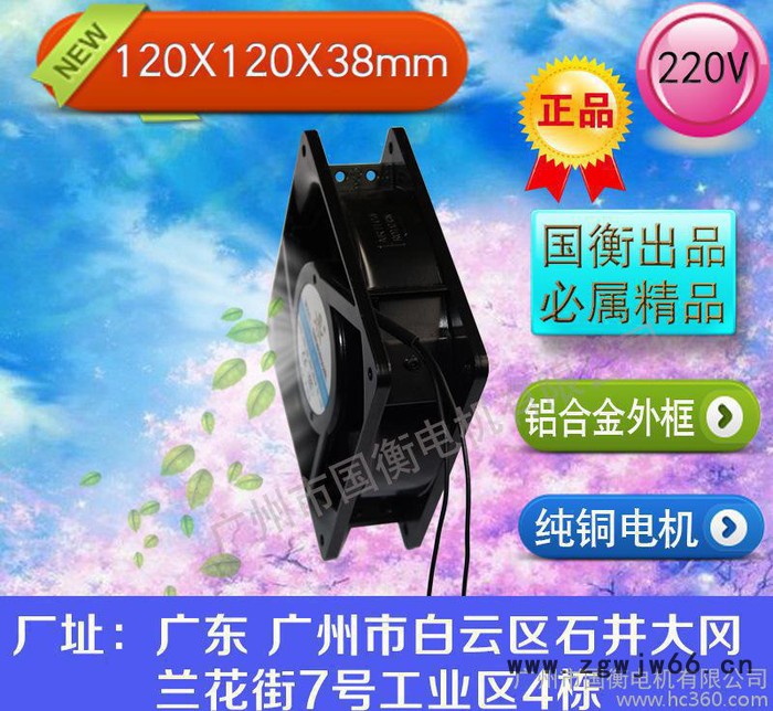 12038BL 220V 滚珠 KTV机柜/机箱散热 电焊机排烟风扇  轴流风机图3