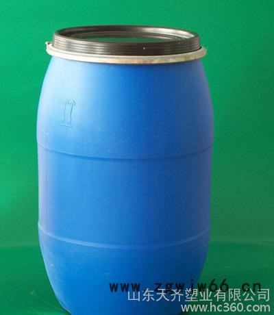 直销125L公斤开口塑料桶125升抱箍桶食品级包装桶 化工塑