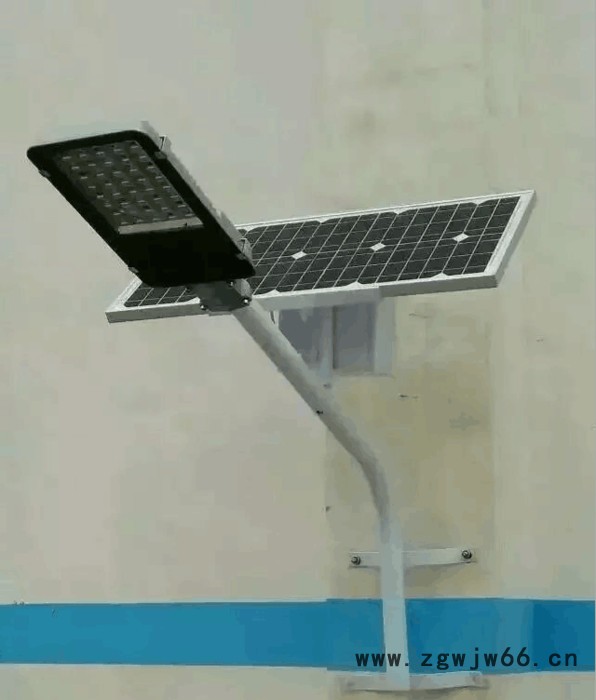 LED挑臂路灯一体化太阳能挑臂支架新农村吸墙电线杆抱箍灯LDTYN-0032图2
