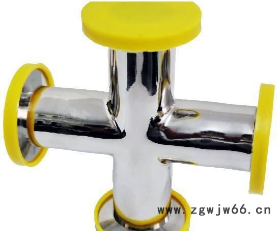 304 316不锈钢卫生级快装卡箍式连接四通 食品级内外镜面抛光四通图3