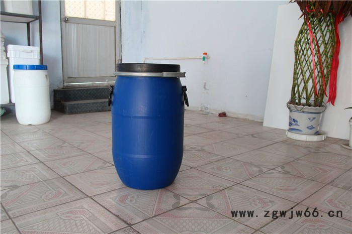 【厂家批发】加厚型30升铁箍桶法兰塑料桶30L公斤清洁桶大口抱箍桶卡子桶 推广图2