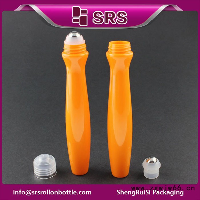 圣瑞斯品牌PETG腰圆滚珠瓶15ML眼霜走珠瓶 **化妆品包材旅行便携瓶可重复使用图2