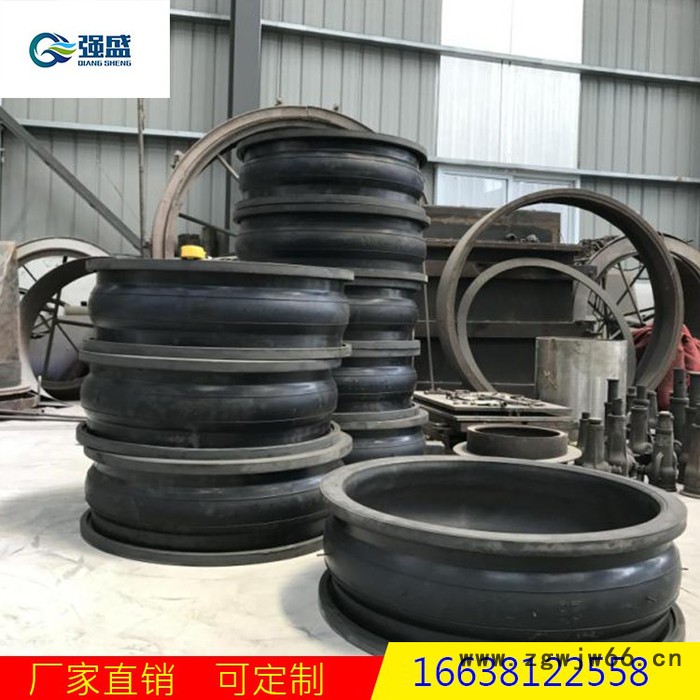 强盛 耐油耐酸碱内衬四氟橡胶接头 KXT可曲挠橡胶接头 卡箍式橡胶接头 管道减震器避震喉 大口径法兰连接橡胶软连接图4