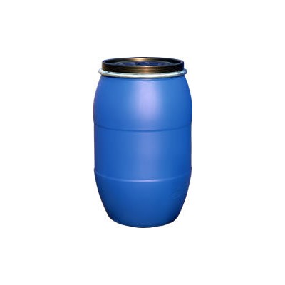 60升塑料桶抱箍储水罐 60升化工桶大口 60kg蓝色开口桶大容量