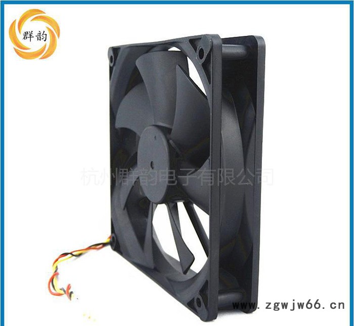 杭州DC12025双滚珠轴承24V散热风扇 寿命长直流风扇图3