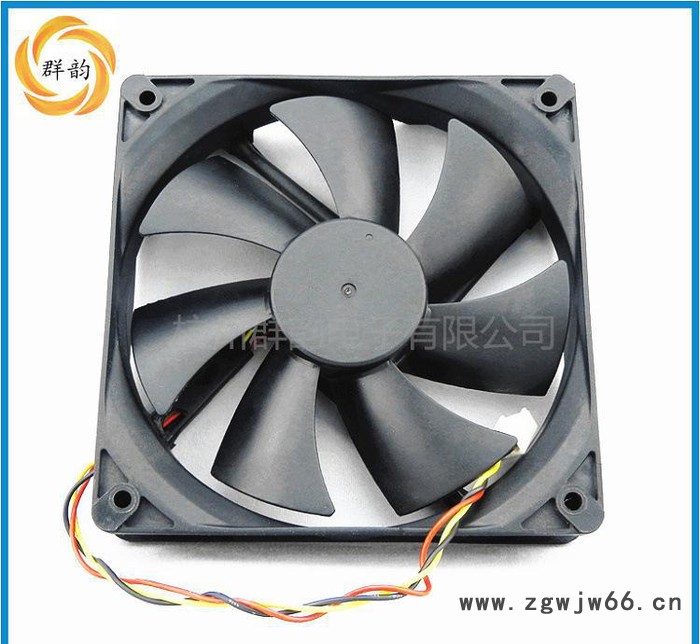 杭州DC12025双滚珠轴承24V散热风扇 寿命长直流风扇图2