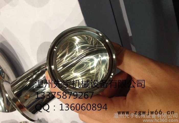 不锈钢卫生级卡箍弯头，卫生级快装弯头，90度不锈钢卡箍弯头图2