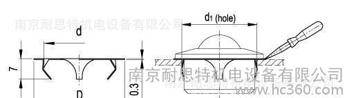 GN509.3-26滚珠传送装置的弹簧环GN509.3图3