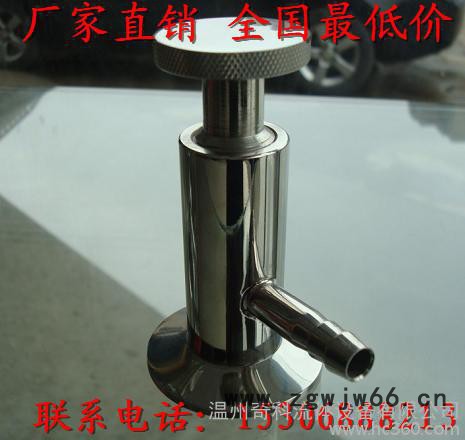 温州专柜**304316材质卫生级快装取样阀卡箍式无菌食品级卡盘式图2