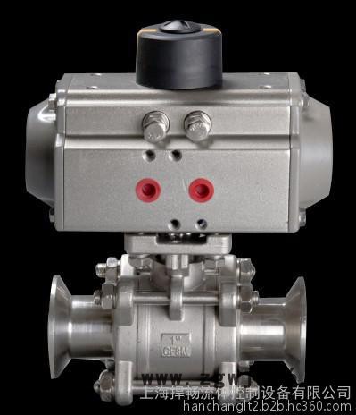 **产品推荐 气动三片卡箍球阀图3