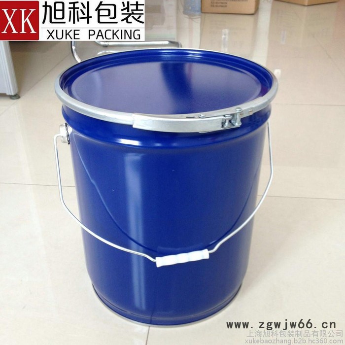 上海旭科20L加厚抱箍桶防锈铁桶20kg冷冻油桶50S马口铁化工桶防锈铁桶定制图2