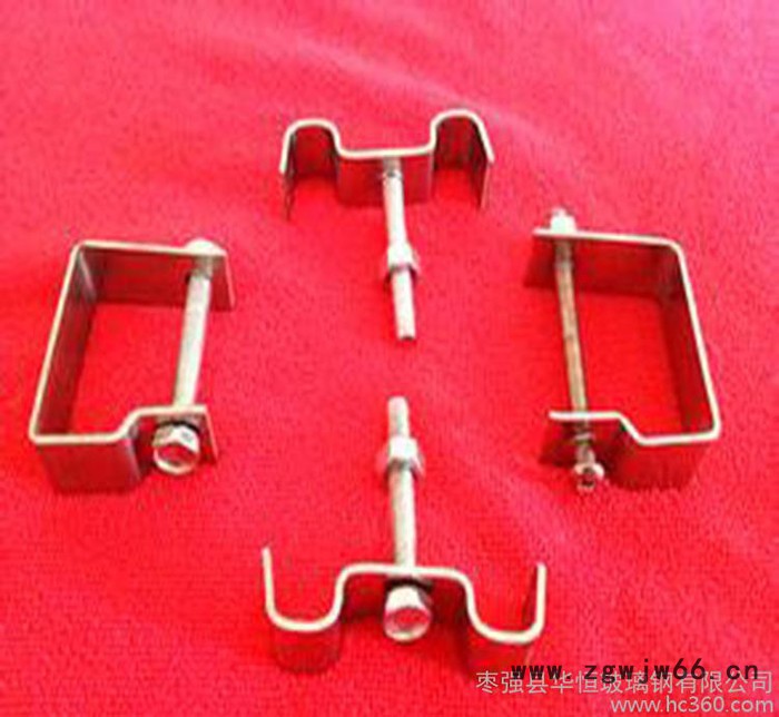 镀锌格栅卡扣抱箍 玻璃钢格栅连接器卡扣钢格栅卡子图3