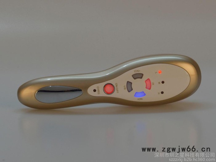 景瑞SR-1405理发器/美发器 充电激光滚珠震动按摩理疗护理防脱彩光正负离子生发梳图4