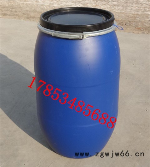 广口120公斤塑料桶开口抱箍120KG化工包装桶（罐）图2