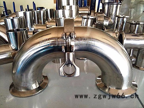 能辉Φ57*1.5卡箍卫生级弯头【304】尺寸45°/90°/180°图2