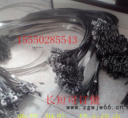 不锈钢扎带广告交通标识牌电杆捆绑抱箍喉箍不绣钢条扎带1.5米图2