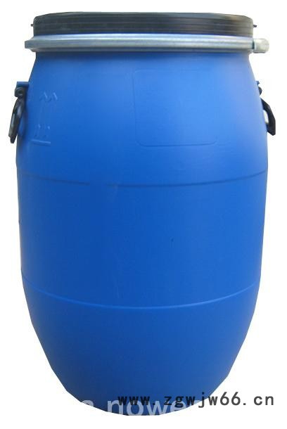 **】加厚 60公斤大口铁箍塑料桶 60升广口化工桶 60L敞口包抱箍桶图3