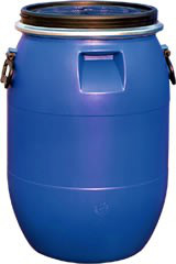 **】加厚 60公斤大口铁箍塑料桶 60升广口化工桶 60L敞口包抱箍桶图4