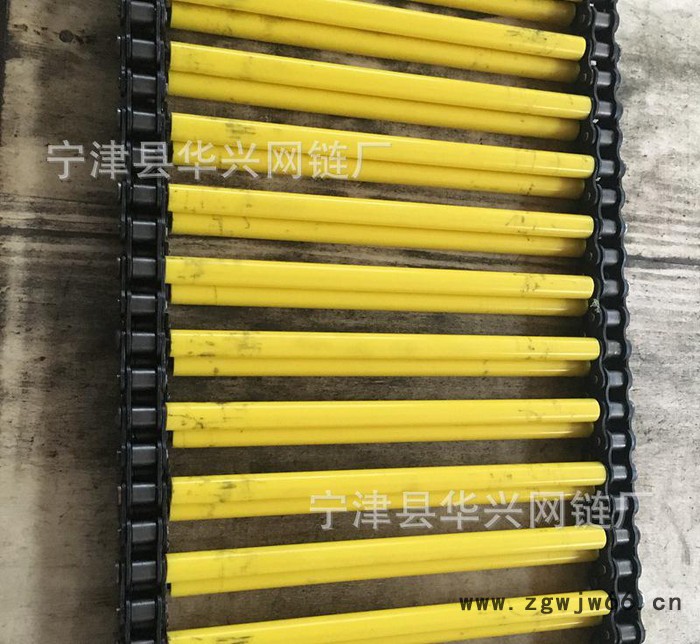 包胶网带现货发售 工业用重型链轴输送线 小滚珠链条传动网带图2