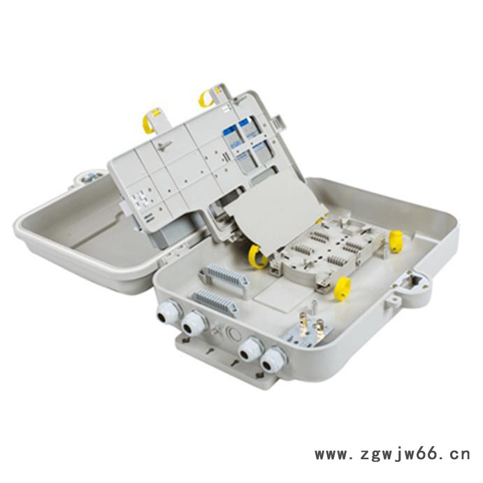 光纤分纤箱光缆分线箱室外分光箱插片式分路箱抱杆式配线箱楼道入户箱盒抱箍式图2