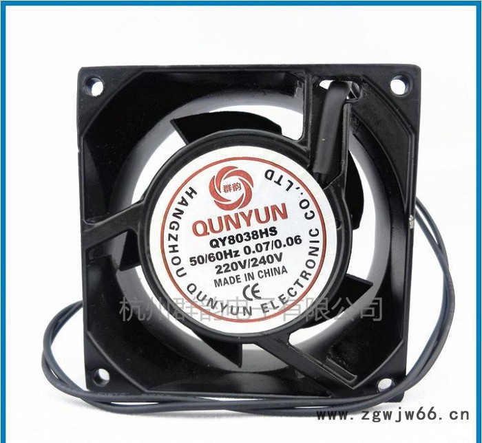 直销QY8038 220V240V滚珠含油轴承散热风扇 散热图3