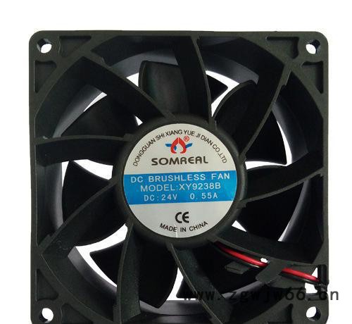 电焊机专用XY9238BL进口NMB滚珠轴承24V直流散热风扇图2