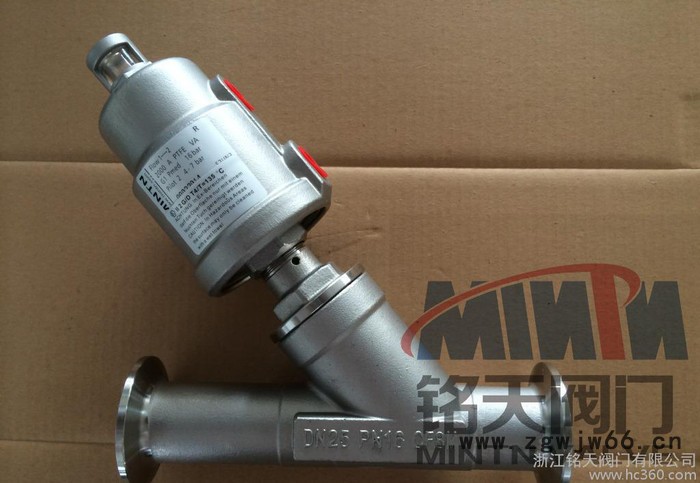 气动快装角座阀 不锈钢头快装角座阀 卡箍式连接 高温蒸汽角座阀图2