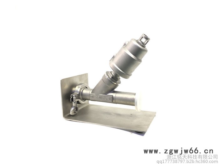 气动快装角座阀 不锈钢头快装角座阀 卡箍式连接 高温蒸汽角座阀图3