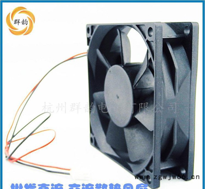 直销高性能长寿命QY8025双滚珠轴承散热风扇 24V直流散图2