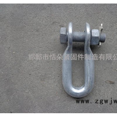 河北恬朵电力金具厂家 U型挂环U-10连接金具 热镀锌铁附件 U型抱箍 直角挂板 球头挂环 耐张线夹现货批发订做