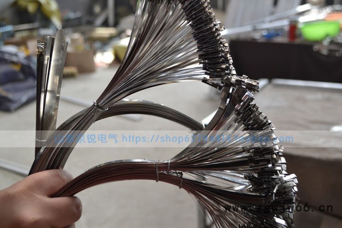 电线杆扎带 电线杆抱箍 电力标牌不锈钢扎带1米1.2米1.5图2