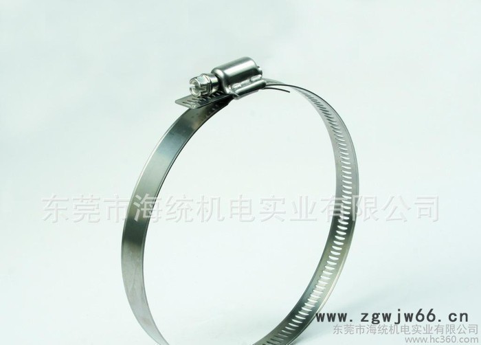 一字槽304#全不锈钢美式排孔喉箍、卡箍、抱箍、管夹图3