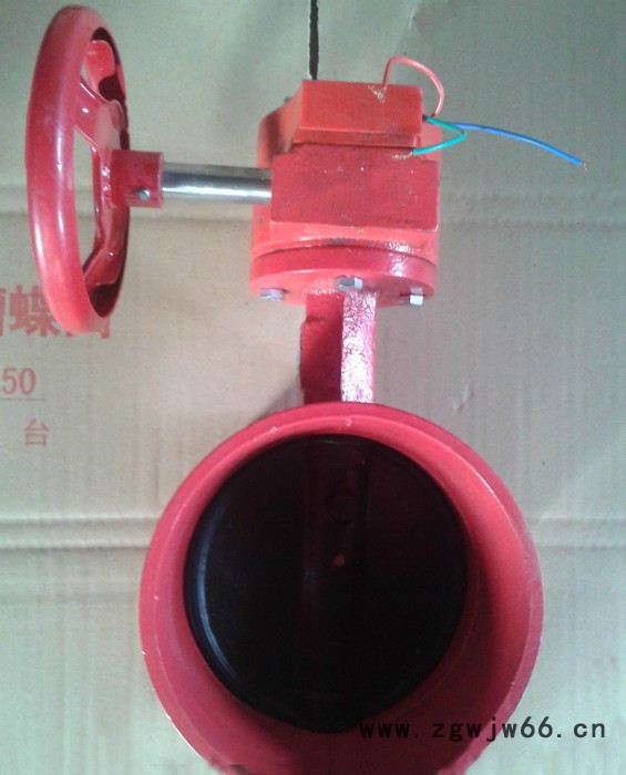 卡箍信号蝶阀，SD81X-16Q沟槽手柄蝶阀厂家，卡箍蝶阀生产厂家，大量现货