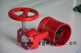 卡箍信号蝶阀，SD81X-16Q沟槽手柄蝶阀厂家，卡箍蝶阀生产厂家，大量现货图2