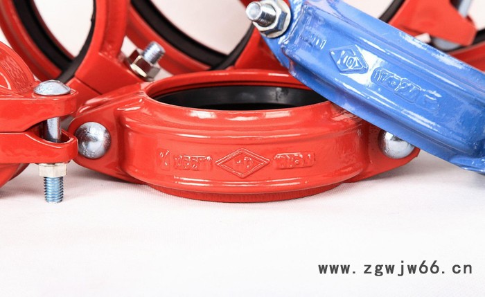 潍坊昊东消防 沟槽管件厂家  沟槽管件接头 消防卡箍 白硅胶圈钢卡DN50-400 规格齐全图3